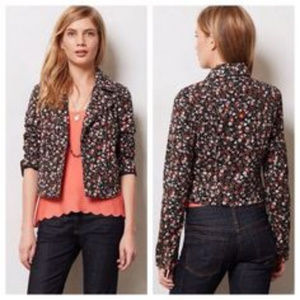 Hei Hei Tinslet floral moto jacket